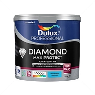Краска для стен и потолков водно-дисперсионная Dulux Diamond Max Protect глубокоматовая база BС 2,25 л.