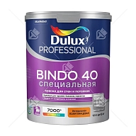 Краска для стен и потолков латексная специальная Dulux Professional Bindo 40 полуглянцевая база BW 4,5 л.