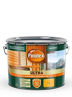 Пропитка декоративная для защиты древесины Pinotex Ultra AWB полуглянцевая сосна 9 л