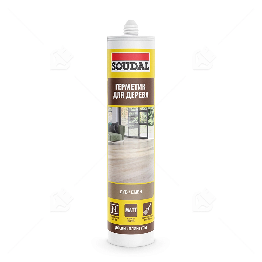 Герметик акриловый паркетный Soudal дуб 280 мл.
