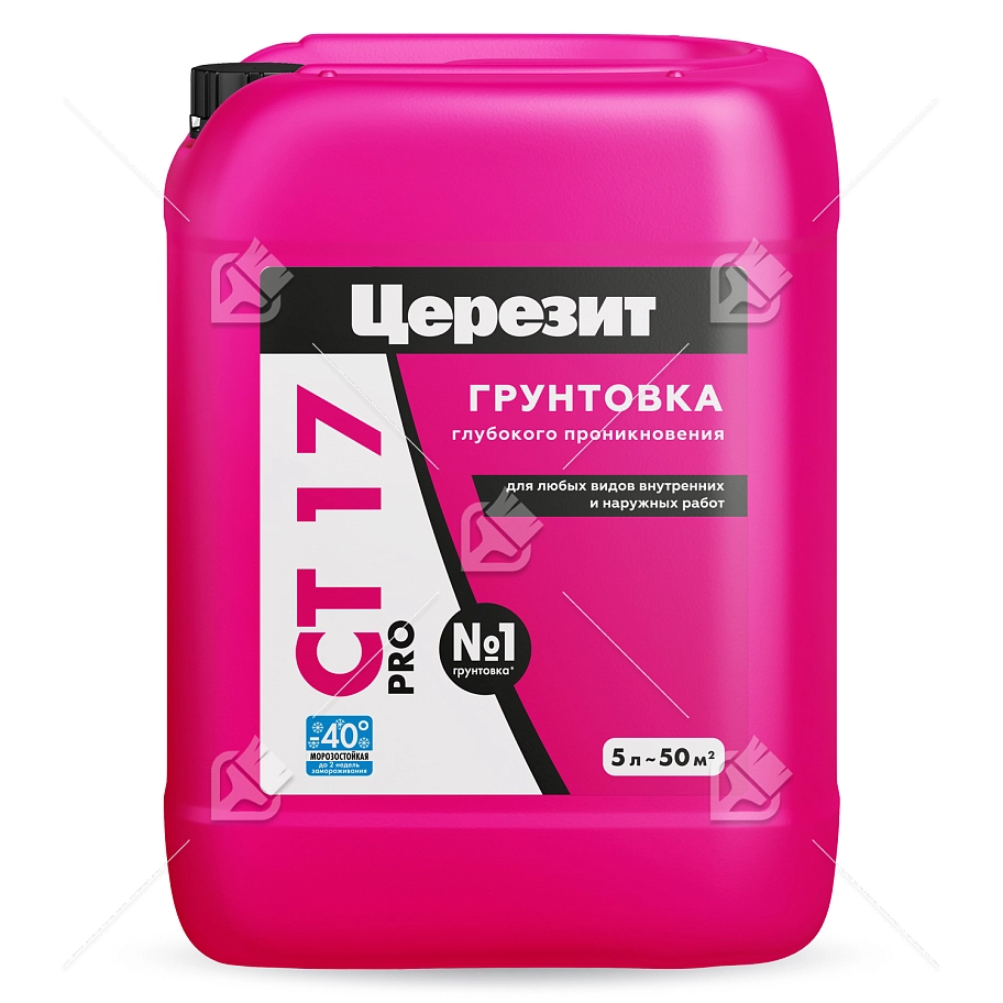Грунт для внутренних и наружных работ глубокого проникновения Церезит СТ 17 Pro морозостойкая 5 л.