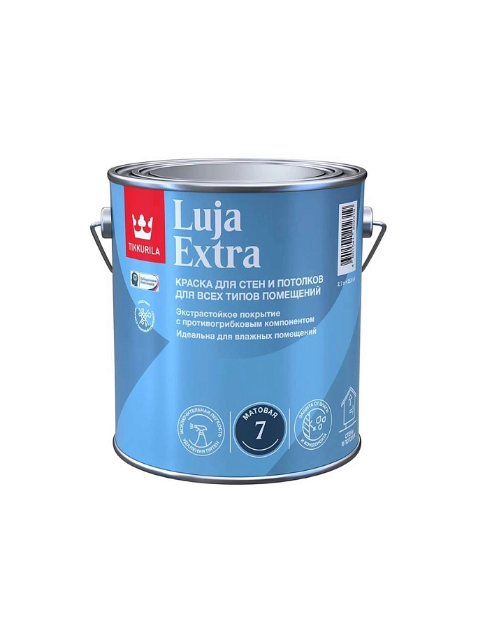 Краска экстра-стойкая Tikkurila LUJA EXTRA A матовая 2,7л