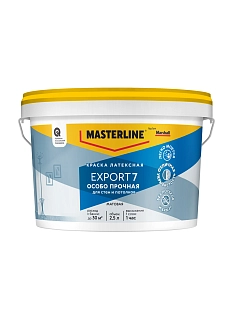 Краска для стен и потолков латексная Masterline Export-7 матовая база BC 2,5 л