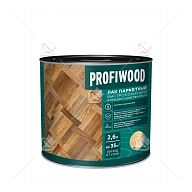 Лак паркетный Profiwood быстросохнущий алкидно-уретановый матовый 2,6 л
