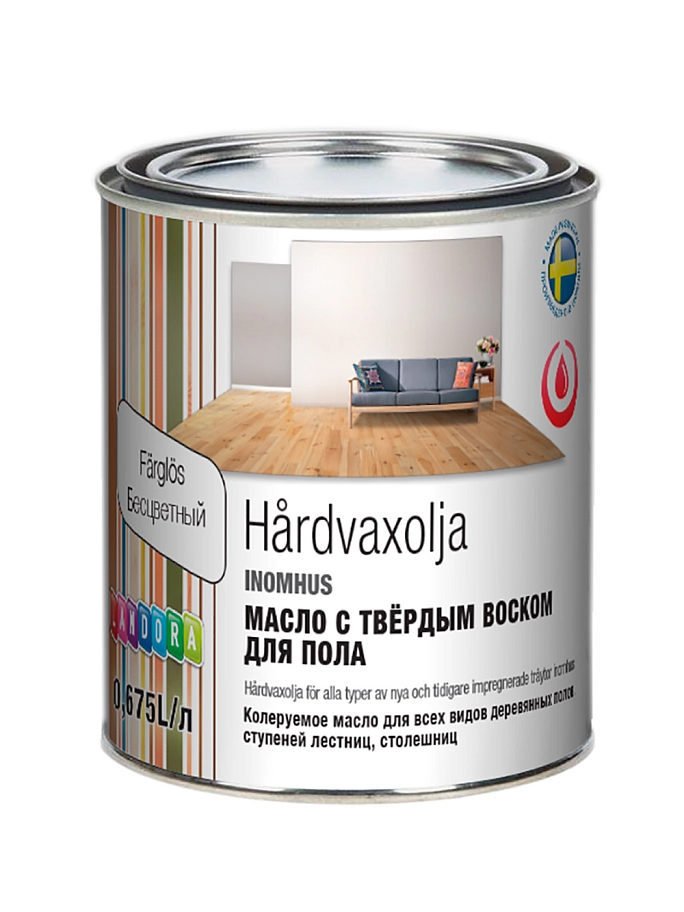 Landora Hardvaxolja/ Ландора Хардваксоля Колеруемое масло с твердым воском для пола