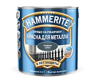 Краска для металлических поверхностей алкидная Hammerite гладкая серая RAL 7042 0,75 л.