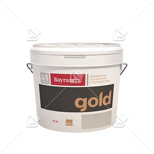 Штукатурка декоративная мраморная Bayramix GOLD Minera крупная фракция GR102 15 кг