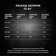Затирка для широких швов от 5 до 40 мм Церезит CE 43 Super Strong антрацит 2 кг