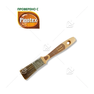 Кисть плоская Handmaler PRO GREEN смешанная щетина буковая ручка 30 мм.