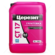 Грунт для внутренних и наружных работ глубокого проникновения Церезит СТ 17 Pro морозостойкий 10 л.