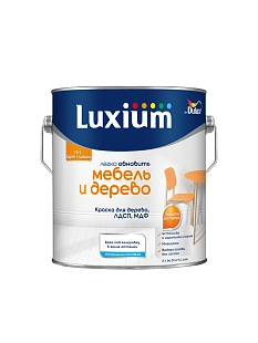 Краска для дерева водно-дисперсионная Luxium Мебель и дерево матовая база BC 2 л