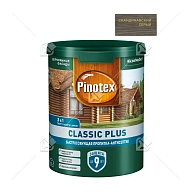 Пропитка декоративная для защиты древесины Pinotex Classic Plus 3 в 1 скандинавский серый 0,9 л.