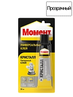 Клей универсальный контактный полиуретановый Момент Кристалл 30 мл. блистер