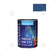 Эмаль ПФ-115 универсальная алкидная Простокрашено синяя 1,8 кг