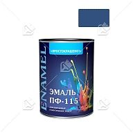 Простокрашено Эмаль ПФ-115 (синяя 0,9 кг)