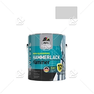 Эмаль на ржавчину Dufa Premium Hammerlack 3-в-1 молотковая серебристая 2,5 л.