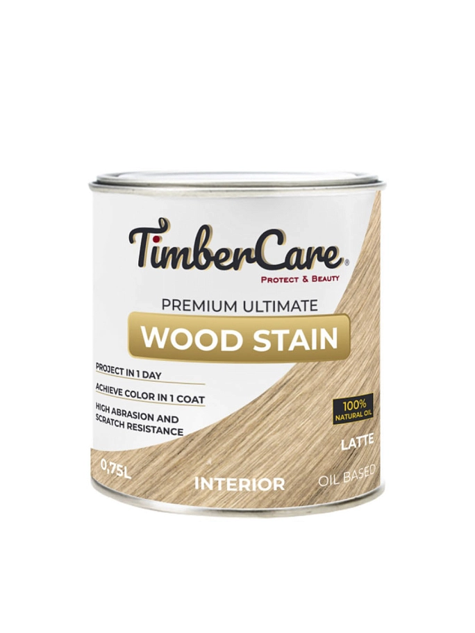Тонирующее масло высокой прочности для дерева TimberCare Wood Stain Латте 0,75 л