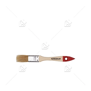 Кисть плоская Handmaler светлая натуральная щетина деревянная лакированная ручка 25 мм.