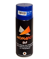 Грунт-эмаль по ржавчине аэрозольная Monarca (520 мл, 270г.), RAL5005 сигнальный синий