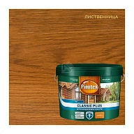 Пропитка декоративная для защиты древесины Pinotex Classic Plus 3 в 1 лиственница 9 л.
