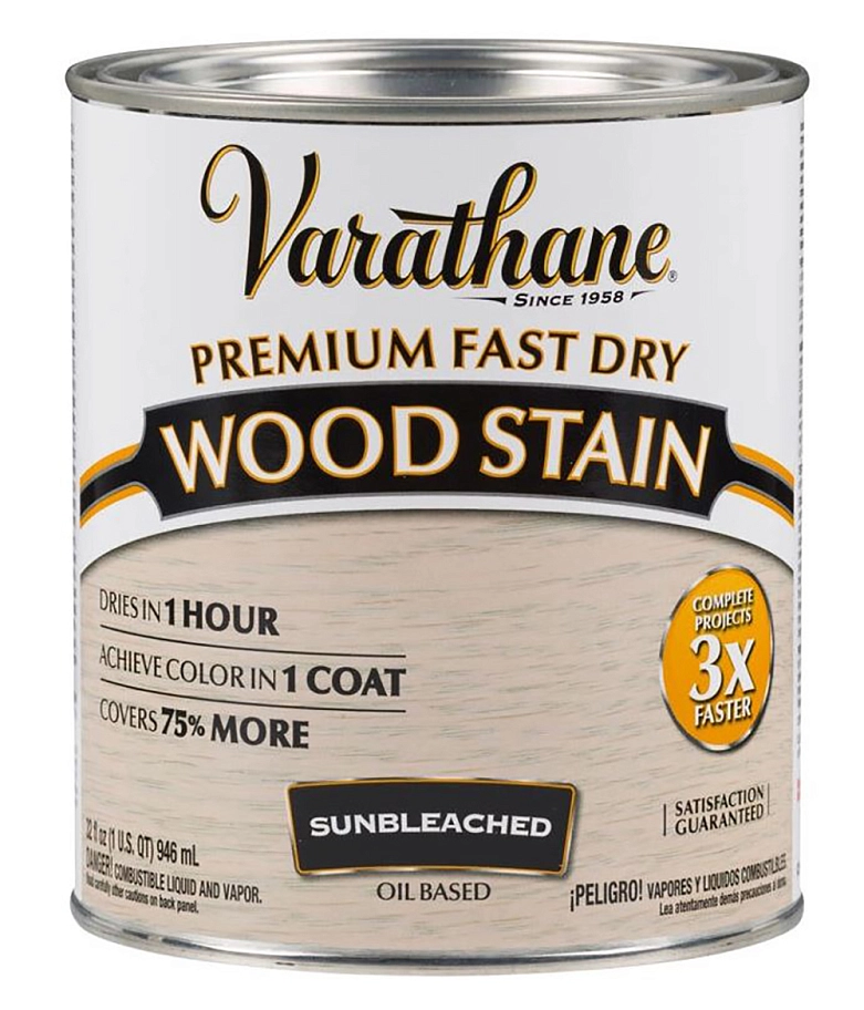 Масло тонирующее быстросохнущее Varathane Fast Dry Wood Stain выбеленное дерево 0,946 л.
