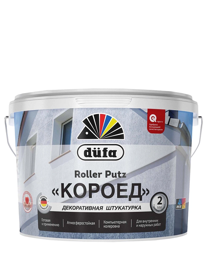 Dufa Retail Roller Putz / Дюфа Ритейл Роллер Путз Штукатурка декоративная роллерная короед матовая