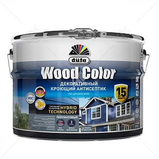 Кроющий антисептик Dufa Wood Color серый шелк 9 л