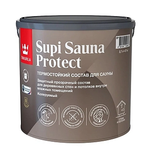 Состав для сауны Tikkurila SUPI SAUNA PROTECT EP полуматовый 2,7л