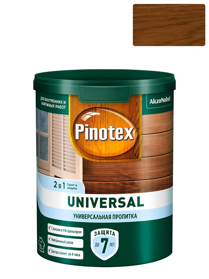 Pinotex Universal / Пинотекс Универсал 2 в 1 универсальная пропитка для древесины