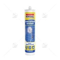Герметик силиконовый санитарный Soudal бесцветный 280 мл.