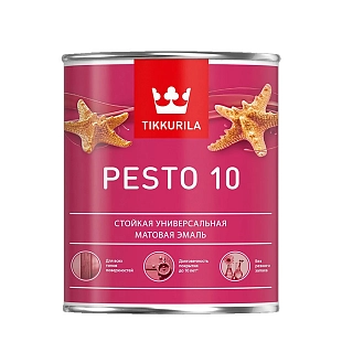 Эмаль универсальная Tikkurila PESTO 10 C матовая 0,9л