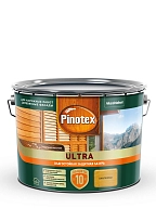 Пропитка декоративная для защиты древесины Pinotex Ultra AWB полуглянцевая калужница 9 л
