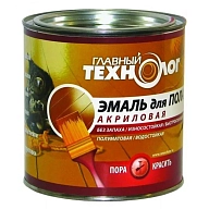 Эмаль для пола акриловая Главный Технолог белая 2,4 кг.