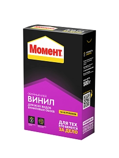 Клей обойный для виниловых обоев Момент Винил 500 г