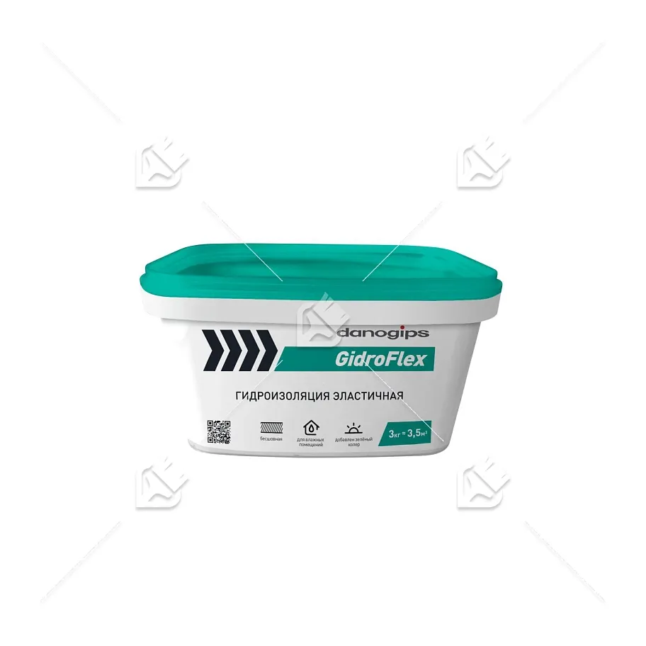 Гидроизоляция эластичная Danogips GidroFlex 3кг.