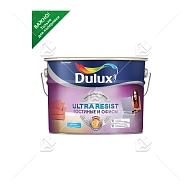 Краска для стен и потолков латексная Dulux Ultra Resist Для Гостиной и Офиса матовая база BC 9 л