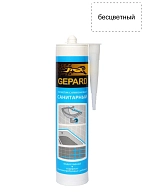 Герметик силиконовый санитарный Gepard CSS 664s бесцветный 280 мл.