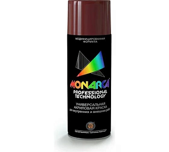 Краска универсальная аэрозольная акриловая Eastbrand Monarca RAL 8017 шоколадно-коричневая 520 мл.