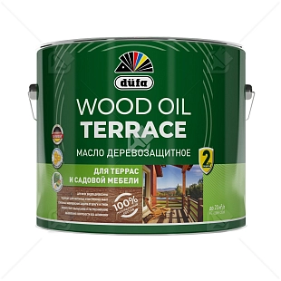 Масло деревозащитное для террас и садовой мебели Dufa Wood Oil Terrace палисандр 9л