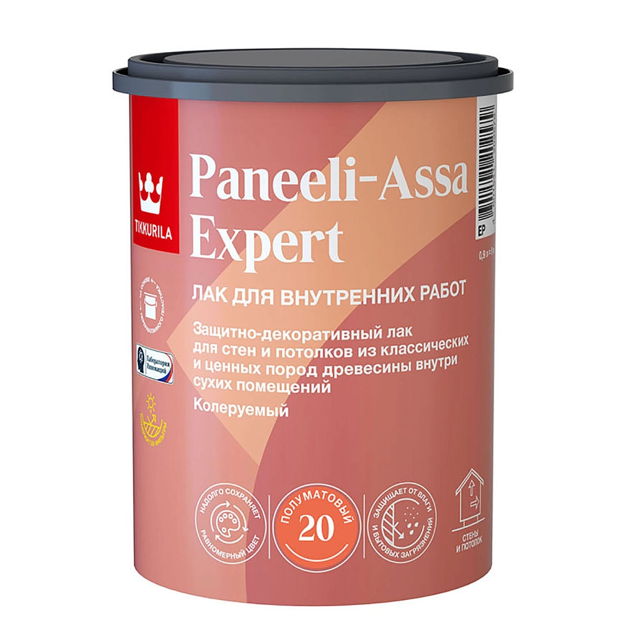 Лак интерьерный Панели-Ясся Эксперт Тиккурила п/мат 0,9л