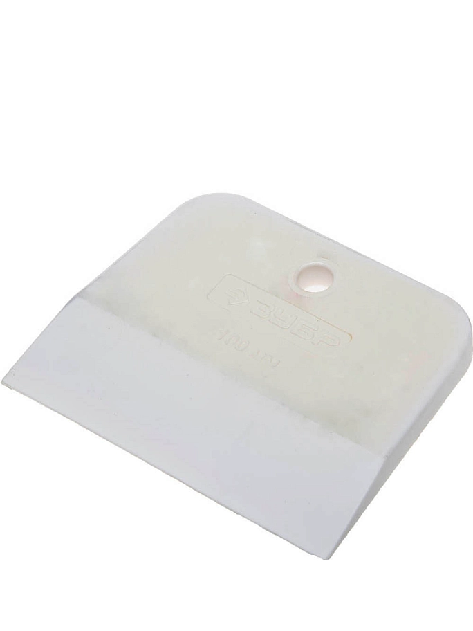 Шпатель Зубр Мастер резиновый, белый 100 мм.