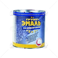Грунт-эмаль на ржавчину 3 в 1 Новбытхим темно-серая 3 л.