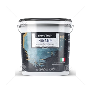 Краска декоративная NovaTech Silk Matt с эффектом матового шелка 5 л