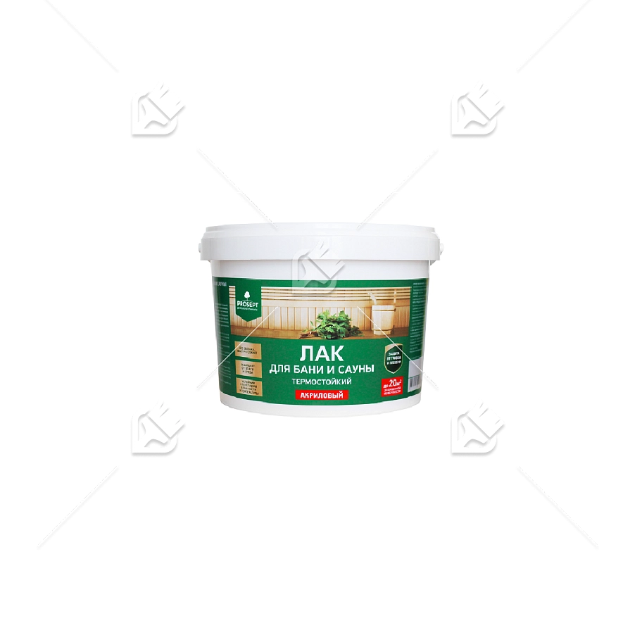 Лак термостойкий для бани и сауны Prosept 2 л