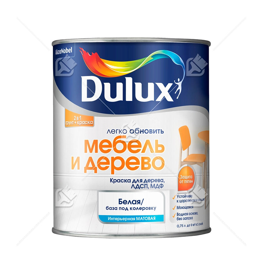 Краска Мебель и дерево BW (0,75л) Dulux