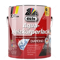 Эмаль для радиаторов водоразбавляемая Dufa Aqua-Heizkorperlack глянцевая белая 2 л