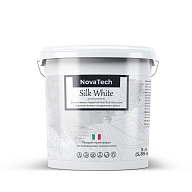 NovaTech Silk White / Новатэк Силк Вайт Декоративное покрытие c эффектом белого шелка