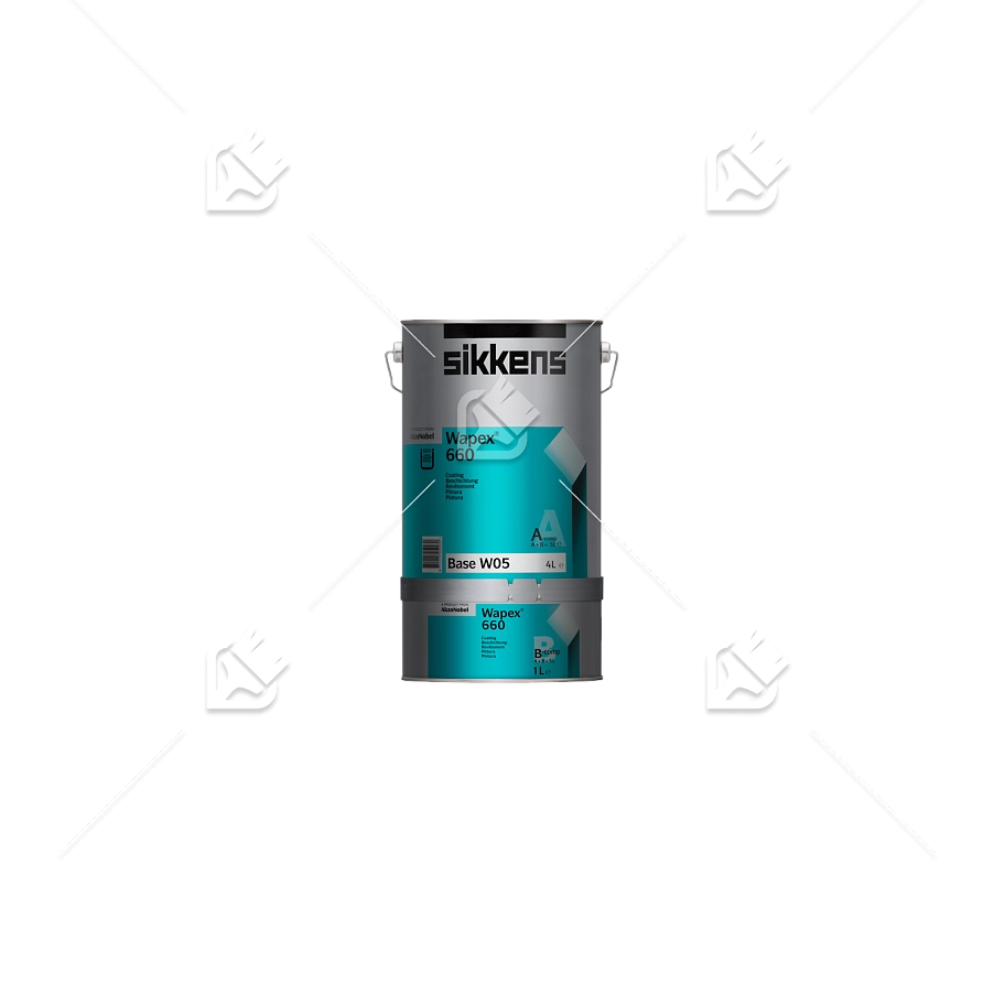 Покрытие эпоксидное для пола и стен Sikkens Wapex 660 SET полуматовое база BS W05 1л.