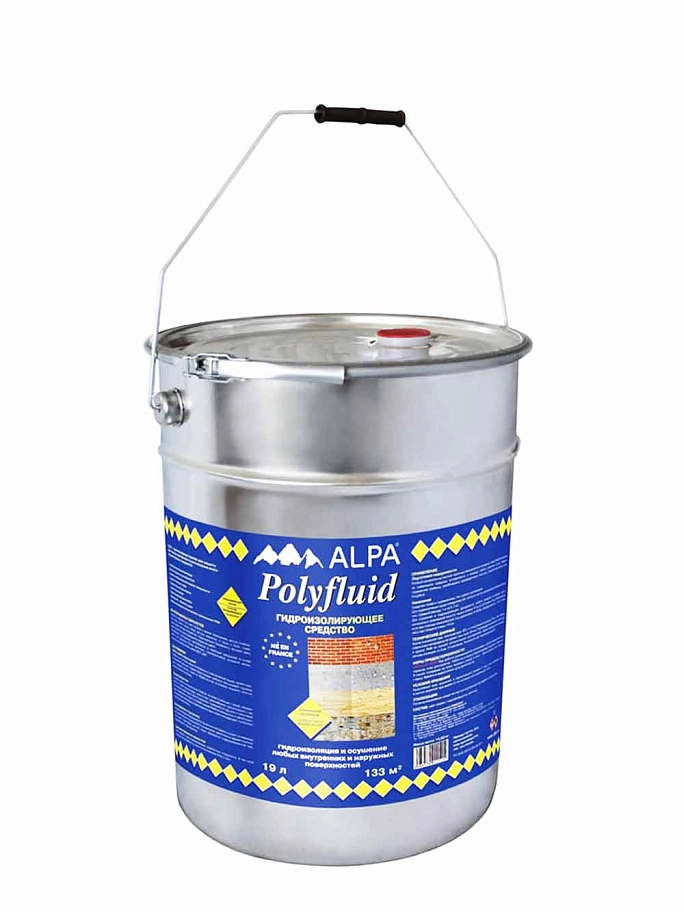 Средство гидроизолирующее Alpa Polyfluid 19 л.
