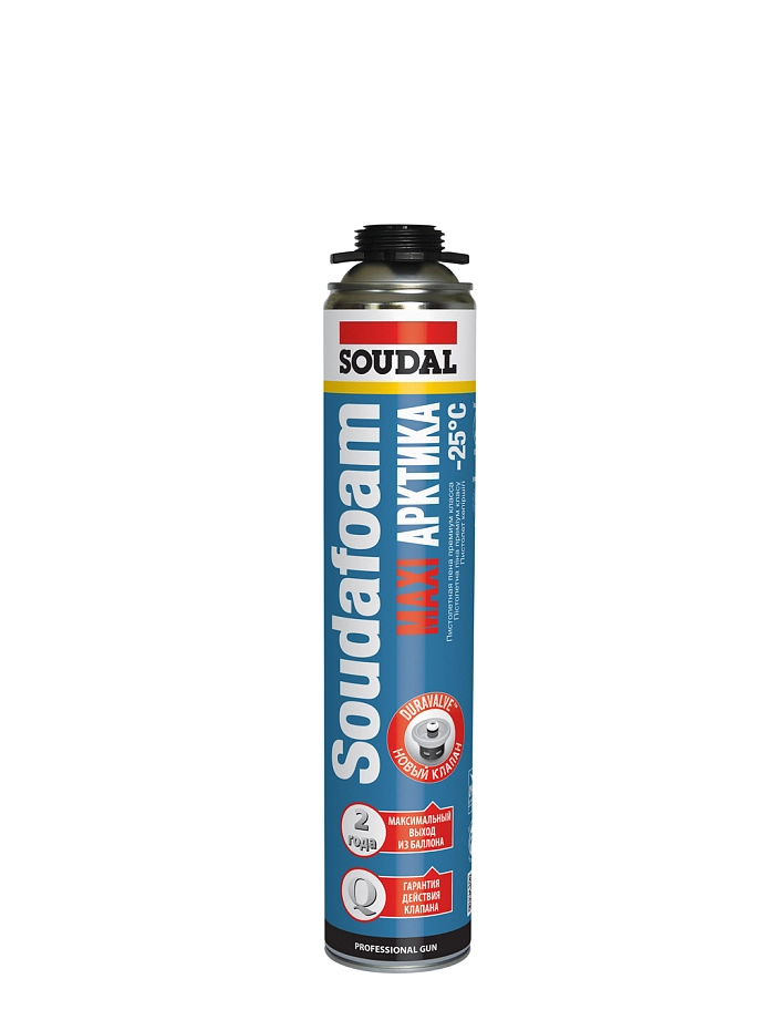 Soudal Soudafoam Maxi Арктика / Соудал Соудафом Макси Арктика Пена профессиональная зимняя
